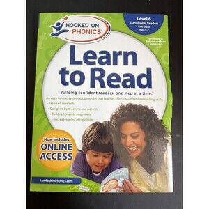 Hooked On Phonics Learn to Read Level 6 First Grade Ages 6 - 7 NEW SEALED